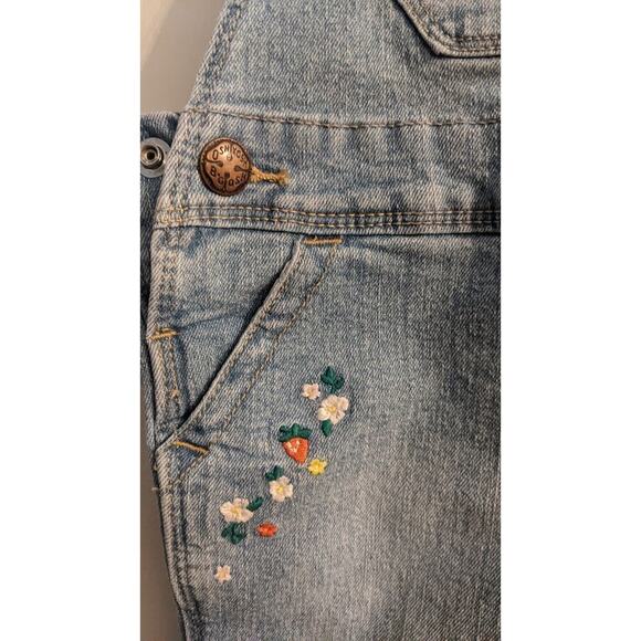 Oshkosh B'gosh Strawberry Embroidered Overalls, 3T - Picture 6 of 12